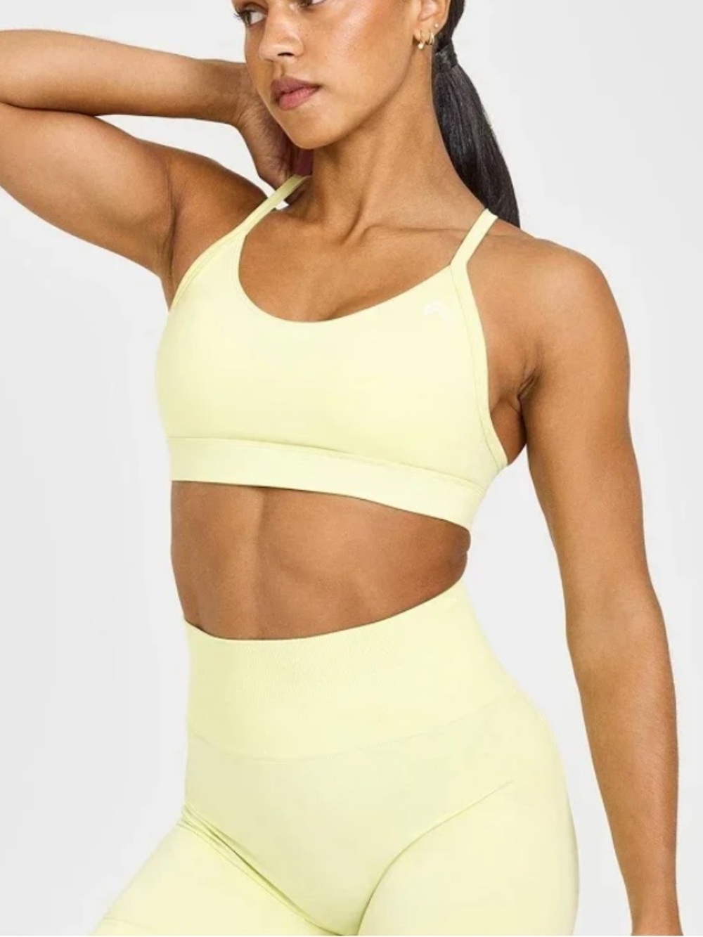 Oner Active Everyday Sports Bra in Sherbet Yellow. Women’s UK Medium